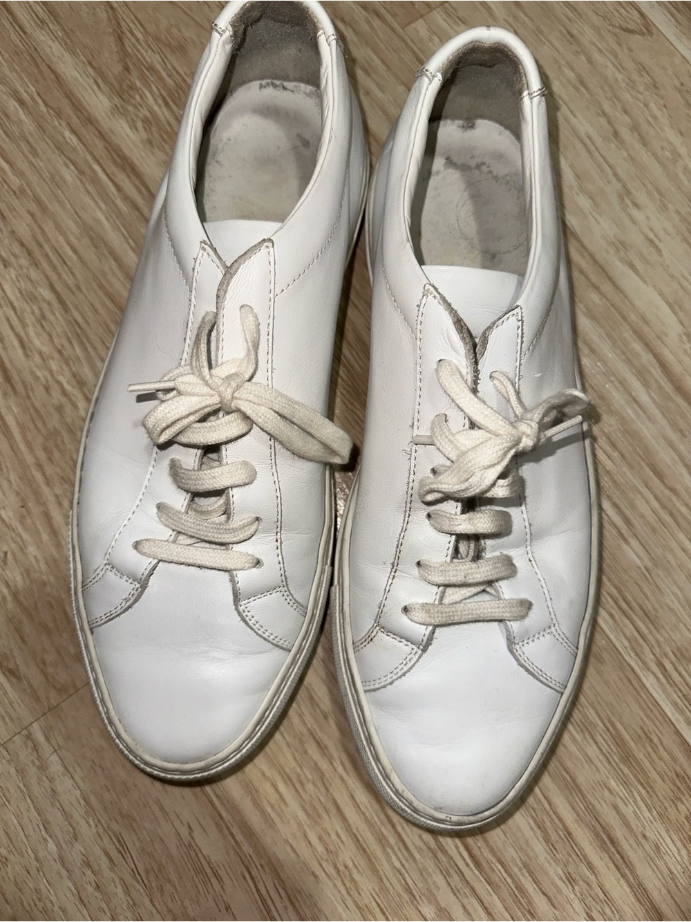 Common Projects original Achilles White Leather Lace-Up Sneakers 40